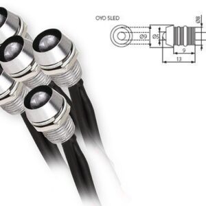 Kit 5 Faretti Led Incasso 0,22w Luce Fredda OYO 5LED